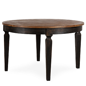 Черный круглый стол Alessia