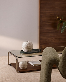 Ваза Evania из бежевой керамики 21 см