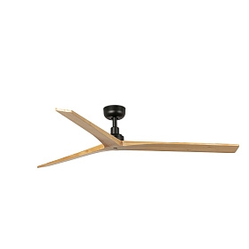 Потолочный вентилятор KLIM L Ш1500mm черный 3 PALAS светлый дуб