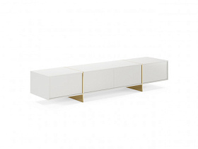 Тумба под ТВ RHAPSODY 1 White/Gold Stainless