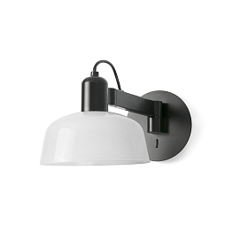 Настенный светильник TATAWIN с ручкой белый абажур 1xE27