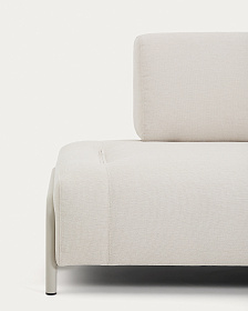 2-местный модуль дивана Compo из шенилла цвета экрю с бежевым каркасом, 200 см
