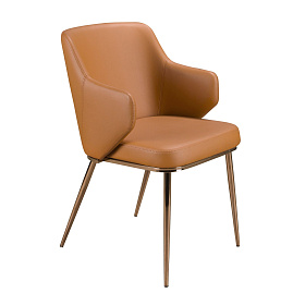 Стул 4162 из коричневой экокожи