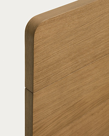 Кровать Arelida из дуба со светло-коричневой отделкой, для матраса 160 x 200 см