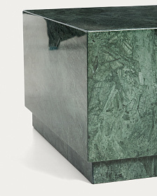Журнальный столик Sorein из зеленого мрамора 100 x 50 см
