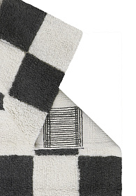 Ковер Шахматы серый 120*160