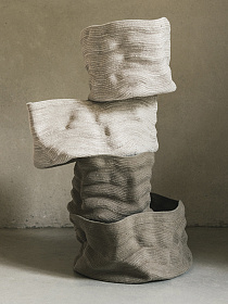 Корзина Stonewashed натуральная 30*25