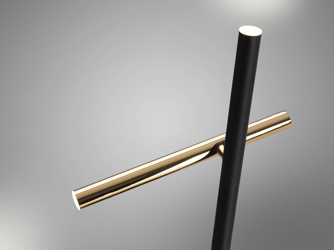 Торшер Varas 2L золотой/ черный