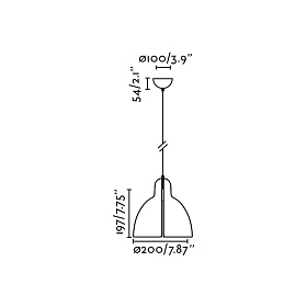 Подвесной светильник VENICE 200 белый 1xE27