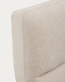 Кровать Dafra бежевого цвета из шенилла с ящиком для хранения 160 х 200 см