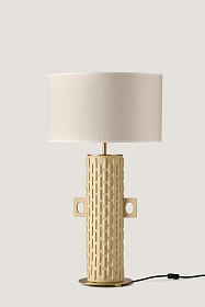 Настольная лампа Yut блестящее золото с абажуром 801011/41 