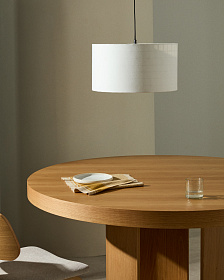 Dulan Подвестной светильник Ø45 см ткань белая