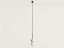 Подвесной светильник Dalt черный металл - белый мрамор