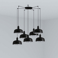 Подвесной светильник TATAWIN черный 7xE27