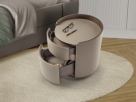 Cirze Прикроватная тумбочка бежевый