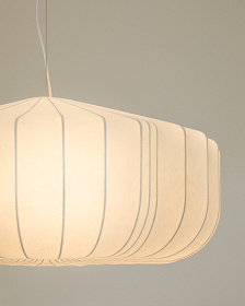 Подвесной светильник Somar из синтетических волокон и стали диаметром 76 см