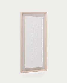 Olvin Абстрактная картина на белой бумаге с рельефным рисунком