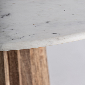 Обеденный стол из дерева Plisse натуральный