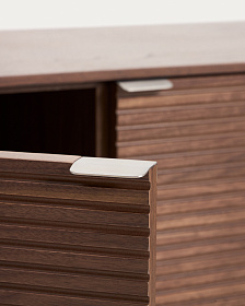 Тумба под ТВ Norlen с 4 дверцами из шпона ореха 200 x 46 см