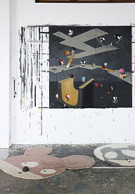 Шерстяной стираемый ковер Miss Mighty Mouse 100*120