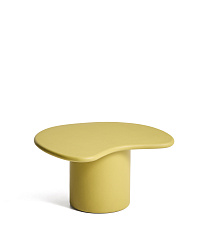 Уличный столик Macarella из горчичного бетона, 83 x 77 см