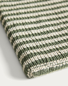 Подушка для стула Dirome в зеленую полоску, 100% ПЭТ, 40 x 40 см