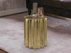 Estriada Приставной столик золотой