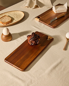 Sardis Сервировочная доска из древесины акации и ротанга 35 x 15 см