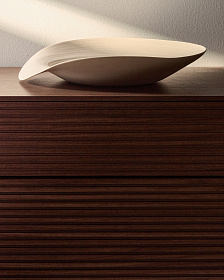 Керамический поднос Ebenor бежевого цвета Ø 40 см