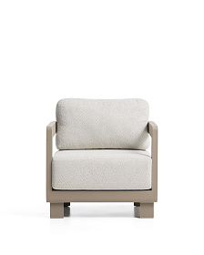 Уличное кресло Nerano из алюминия цвета таупе