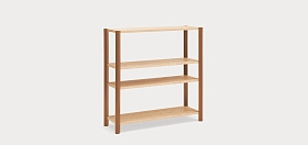 Стеллаж Bona 120 cm 4S терракотовый