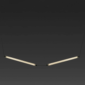 Подвесной светильник LUMINA 600 2L NESO SLIM черный LED 24W 2200K