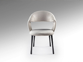 Willy Стул каменно-серый/черный