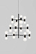 Подвестная Люстра ABALLS CHANDELIER 12 черная