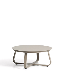 Уличный столик Tamaris из алюминия цвета таупе Ø80 см