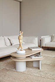 Журнальный столик Nori кремовый