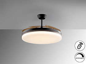 Vento Вентилятор потолочный со светодиодом черный D80/150 DIM