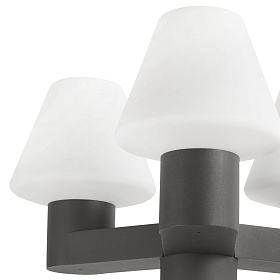 Фонарный столб Mistu темно-серый 3XE27