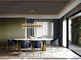 Grace Люстра 28L золотая овальная