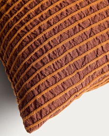 Чехол для подушки Tarilo из хлопка оранжевого цвета плиссированный, 50 x 50 см