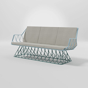 Уличный 3-х местный диван Bypass