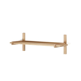 Модульная полка Sitra из массива дуба с натуральной отделкой, 90 см