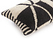 Подушка Rustic Chic Geo. черно-белая 70x40