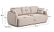 Трехместный диван-кровать Laira из бежевого шенилла, 218 см
