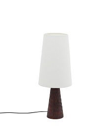 Настольная лампа Amire из дерева в темной отделке