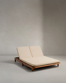 Шезлонг двойной Turqueta из дерева 