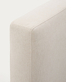 Blok Кровать бежевая со съемными чехлами для матраса 160 х 200 см