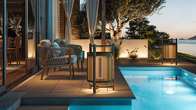 Переносой светильник Kando P/76/R кремовая лента