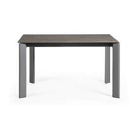 Стол Atta 140 (200) x90 графит керамика