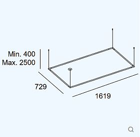 Подвес Tubs Modular Rectangular Horizontal 00-A129-05-M1